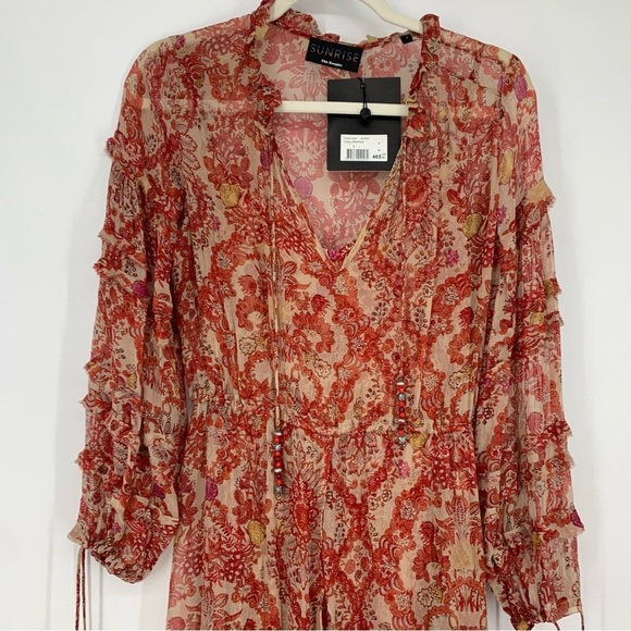 NEW Sunrise by the Kooples Boho Maxi Dress Size 1 - Picture 11 of 12